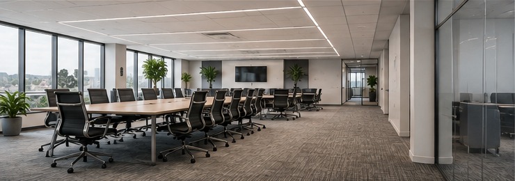 Commercial conference and office carpet environment